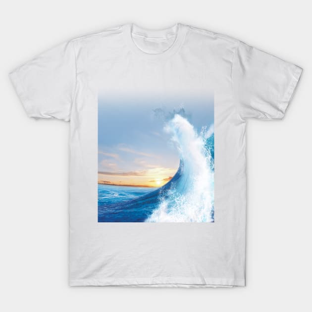 sea waves T-Shirt by ZionFashion